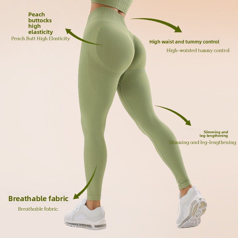 Thigh-raising fitness pants