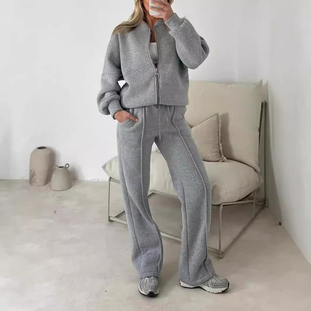 Women's Casual Long Sleeve Sweatshirt and Pants Set