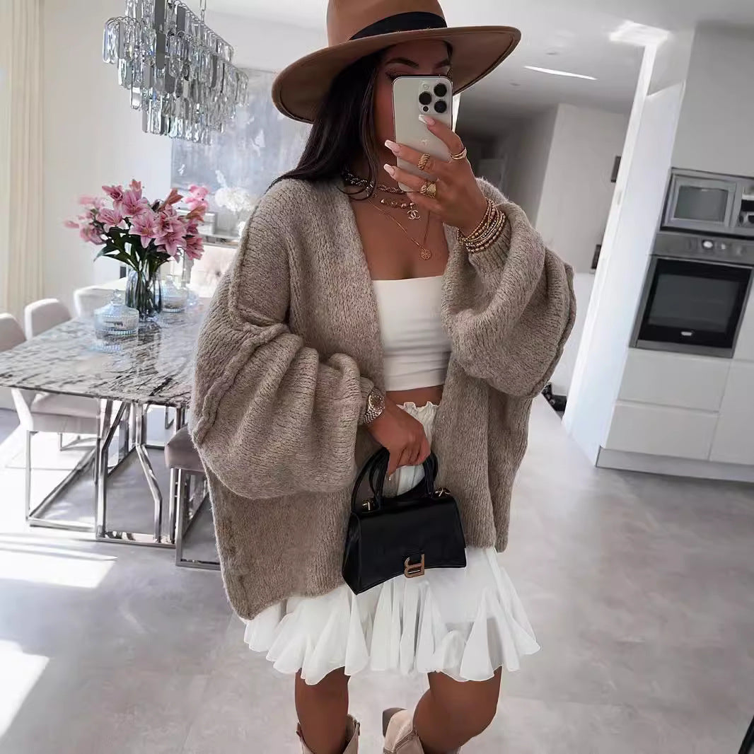 Loose Knitted Cardigan for Women