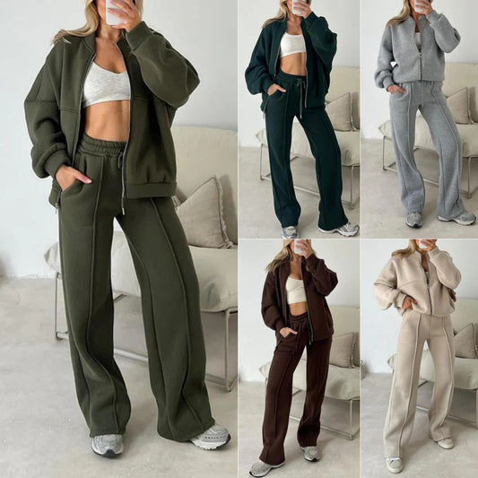 Women's Casual Long Sleeve Sweatshirt and Pants Set